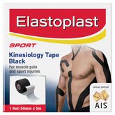 Elastoplast Sport Kinesiology Tape 50mm x 5m - Black